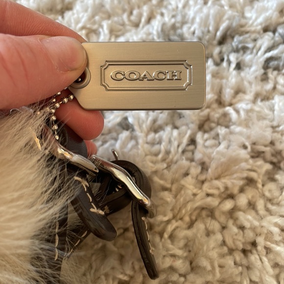 Coach purse with fur trim. - Picture 4 of 7